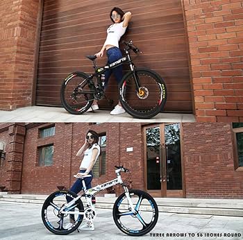 Amazon | マウンテンバイク自転車 24/26インチデュアルディスク